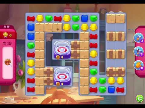 HomeScapes Level 1355 no boosters (20 moves)