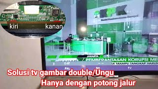 Download lagu Cara memperbaiki tv LED Polytron PLD 32D710 gambar double/ungu mp3