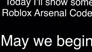 Codes For Arsenal Roblox 2018 Th Clip -