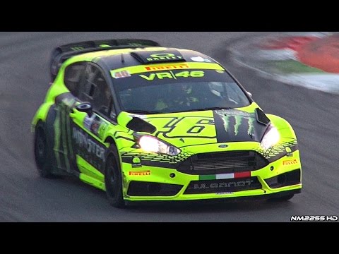 Valentino Rossi Driving His Ford Fiesta WRC - 2015 Monza Rally Show