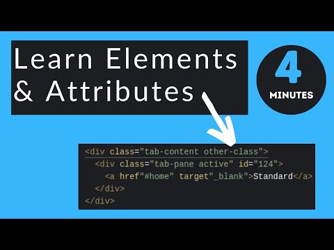 HTML Elements & Attributes Explained with Real Examples in under 4 MINUTES!