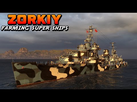 Super destroyer Zorkiy: Farming super ships