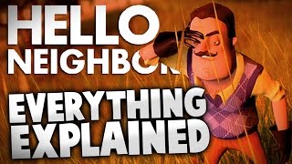 Hello Neighbor - EVERYTHING EXPLAINED (Hello Neighbor Alpha Gameplay Story Explained)