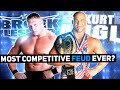 The Awesome Feud Between Kurt Angle And Brock Lesnar