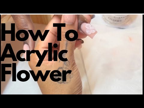 Acrylic Flower Nail Art Tutorial
