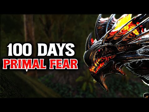 Spending 100 Days On ARK PRIMAL FEAR