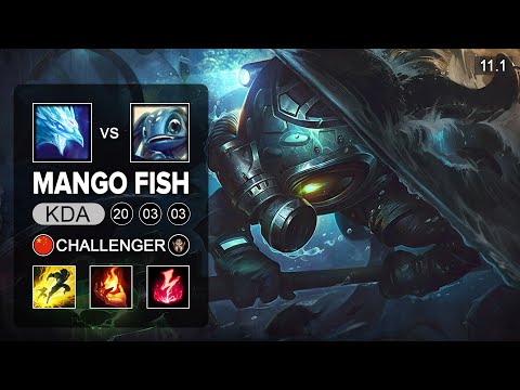 Mango Fish Fizz Mid vs Anivia - CN Challenger Patch 11.1