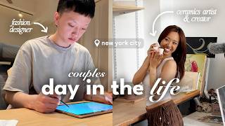 fashion designer vs. ceramics artist: day in my life working & living in NYC