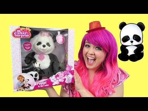 Baby Panda Bear Surprise Poppi & Her Cubs | TOY REVIEW | KiMMi THE CLOWN Video
