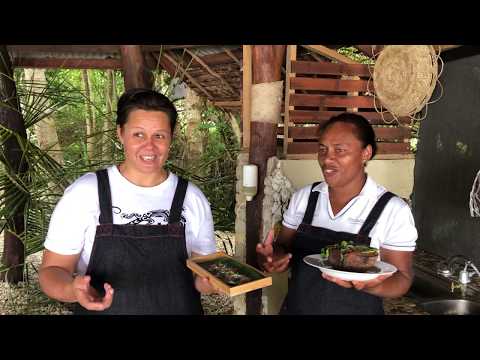 Keeping it local, Vanuatu. Fish salad at Trees & Fishes.