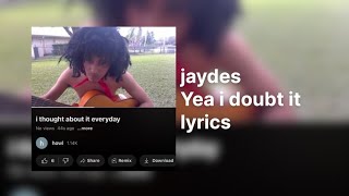 Cover art for yea i doubt it