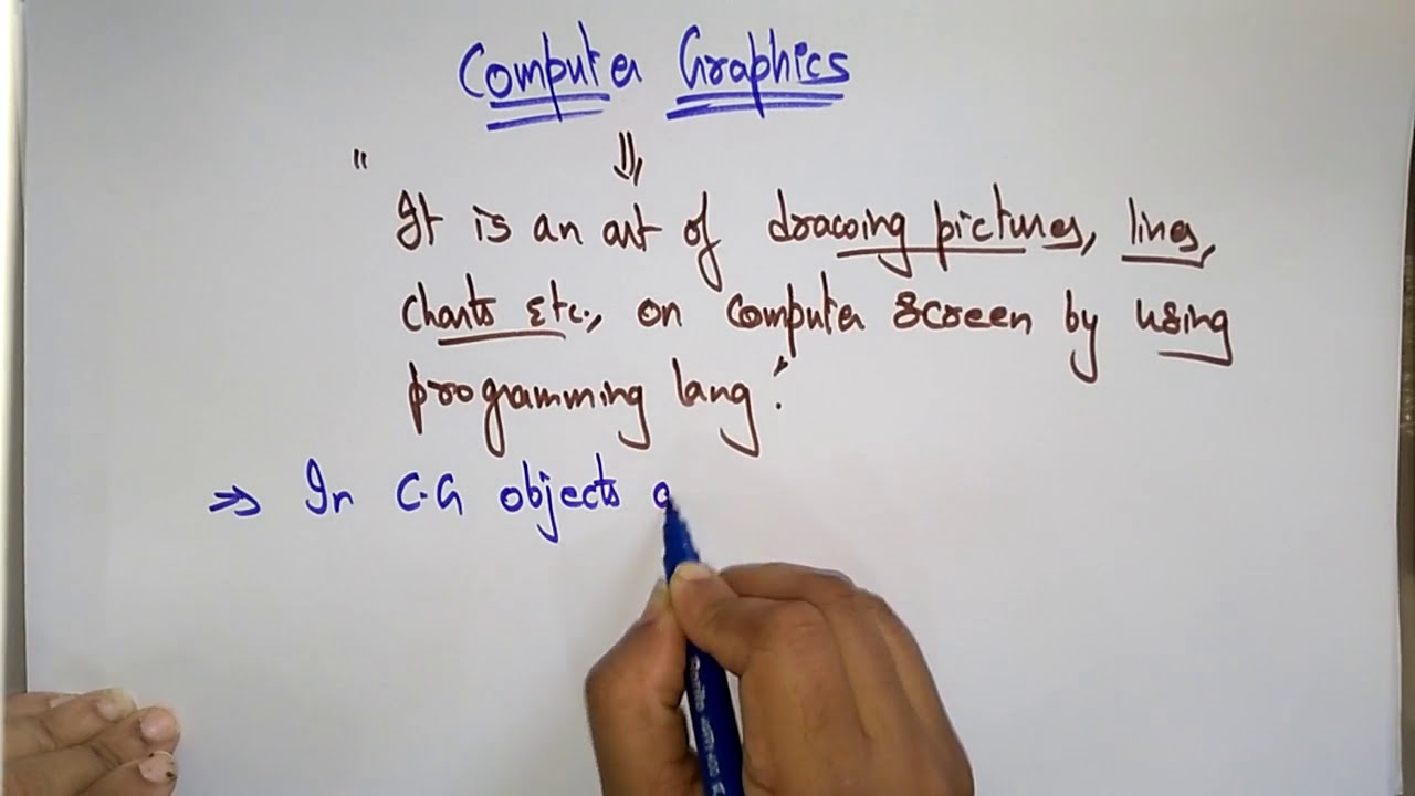 Computer Graphics tutorial | Introduction | CG | Lec-01 | Bhanu Priya