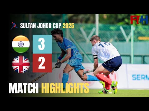 India Vs Great Britain Hockey Match Highlights 2025 | Sultan of Johor Cup 2025