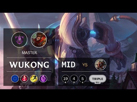 Wukong Mid vs Zed - EUW Master Patch 9.6