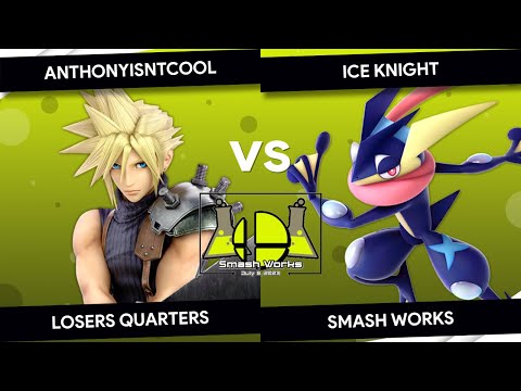 Smash Works - AnthonyIsntCool (Cloud) vs IceKnight (Greninja) - Losers Quarters