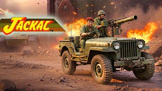 🚁 Jackal (NES) — All Bosses & Ending Remade With AI | Retro Military Konami Classic Reborn!