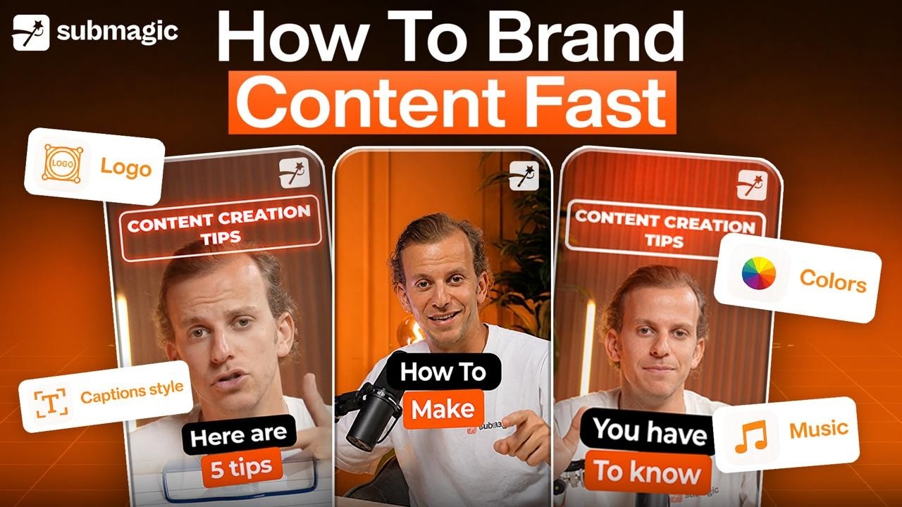 Make every video on brand with one click, just once.