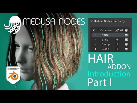 Medusa Nodes - Procedural Hair System for Blender - Tutorial - Introduction Part 01