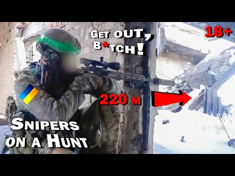 Ruthless hunting by Ukrainian snipers! Defense of Bakhmut