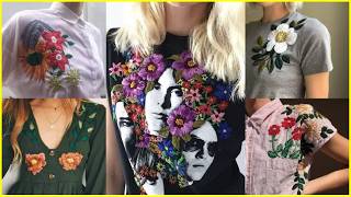 Shirt embroidery design ideas / beginner friendly hand embroidery designs for dresses #embroidery