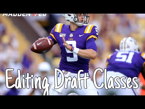 How To Edit Draft Classes In Madden 20