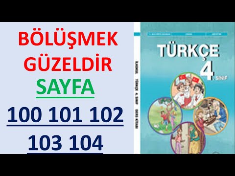Sharing is beautiful Text 4th Grade Turkish Course Book Page 100 101 102 103 104 Answers