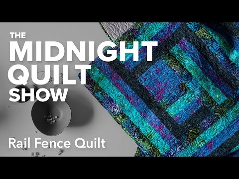 Modern Rail Fence Quilt | Midnight Quilt Show with Angela Walters