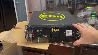 48v Server Rack 5KWh Battery unboxing EG4