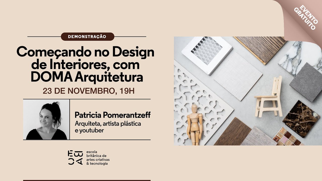 Começando no Design de Interiores, com DOMA Arquitetura