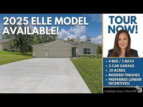 4 Bed/3 Bath Beauty on .51 Acres! | Citrus Hills- Inverness FL 2025 Elle Model Tour MLS#846499