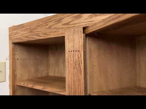 Finished Murphy door bookcase with hidden room