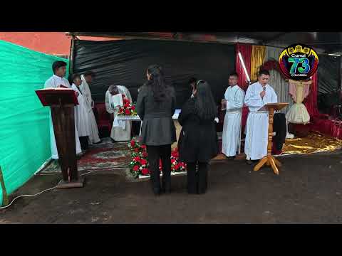 ACCION DE GRACIAS PRIMERA PIEDRA CONSTRUCCION CAPILLA SAGRADO CORAZON DE JESUS VEREDA CUAS PUPIALES