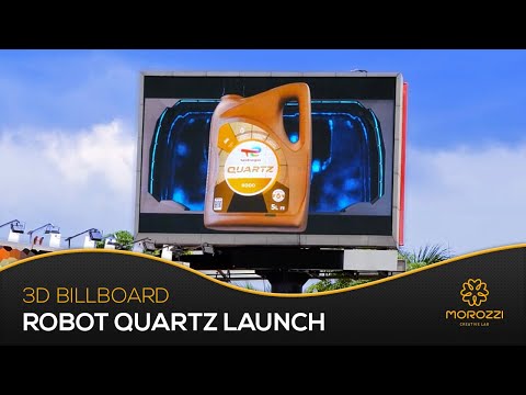 Naked Eye 3D Robot Quartz | TotalEnergies Cambodia ★ 3D Illusion Billboard