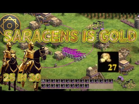 25 knights in 20 Minutes: Build Order... How?! Gold!
