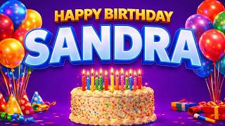 Happy Birthday Sandra 🎉 | Birthday Song for Sandra | Happy Birthday to Sandra Rock Version