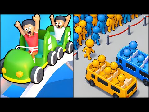 Runner Coaster VS Car Jam Traffic Puzzle - All Levels SpeedRun Gameplay
