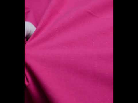 Plain Pink Khadi Cotton 105 GSM Handwoven Fabric — video