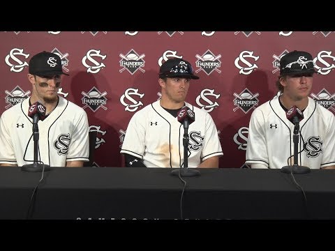 POSTGAME: Hunter Taylor, Justin Row, LT Tolbert on Winthrop — 2/21/18