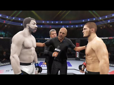 Khabib vs. Horrible Man (EA Sports UFC 2) ☝️🦅