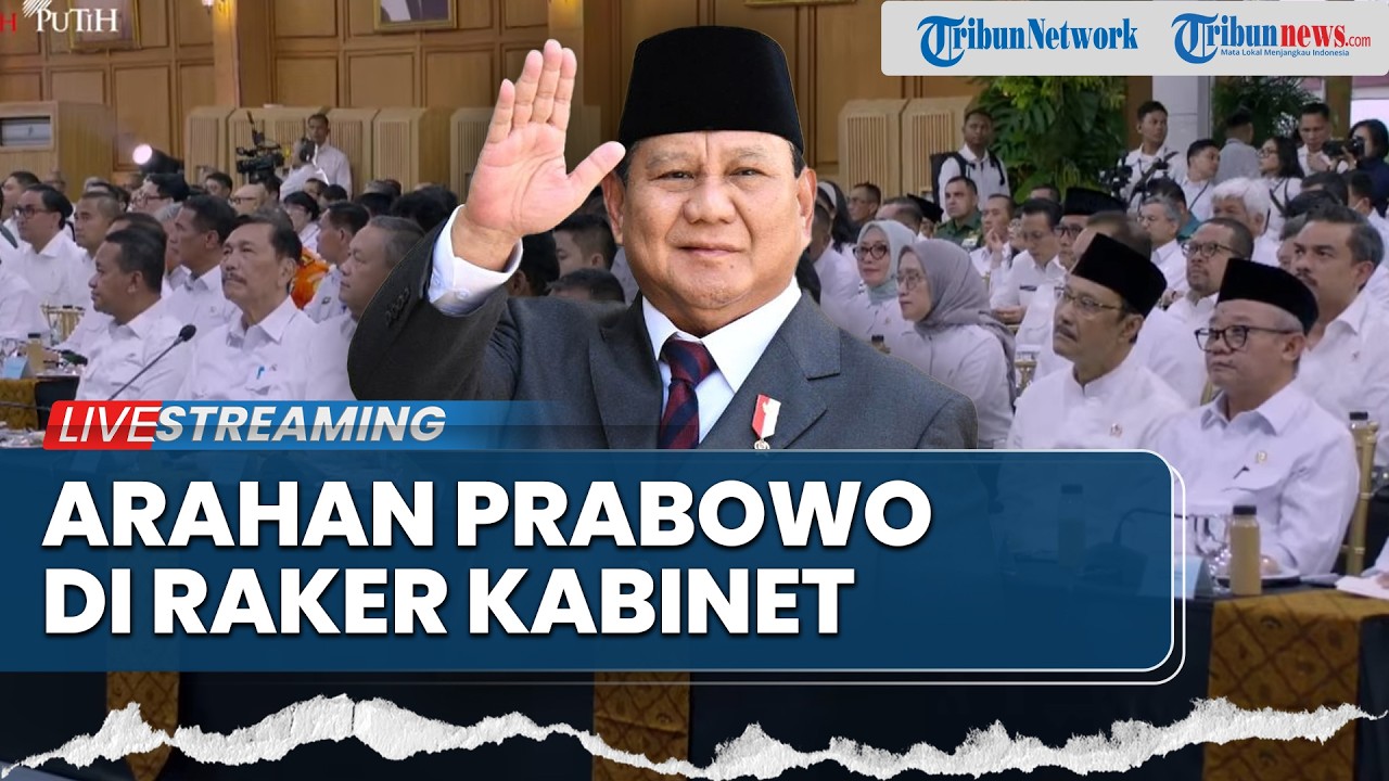 LIVE: Pengarahan Presiden RI pada Rapat Kerja Pemerintah Anggota Kabinet Merah Putih