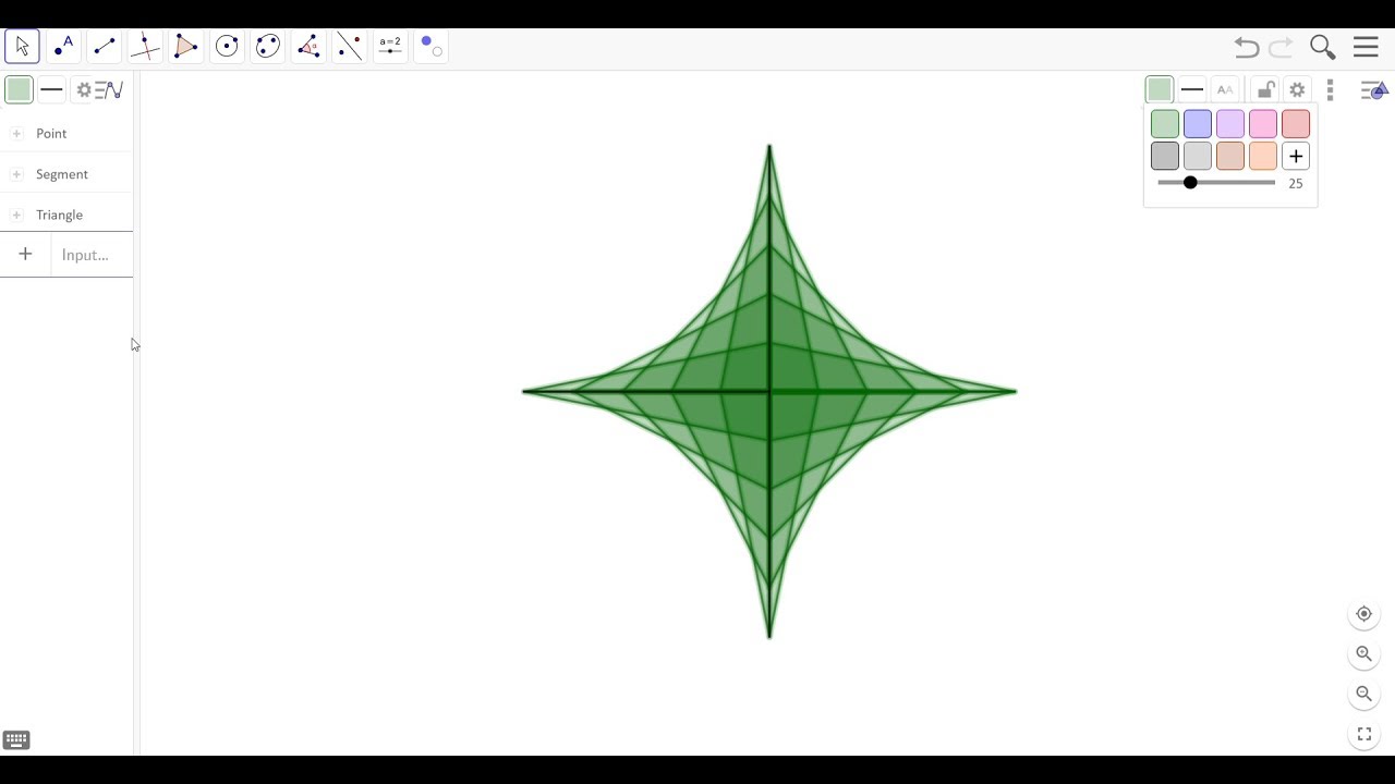 Asteroid Geometric Art | Spirograph Pattern