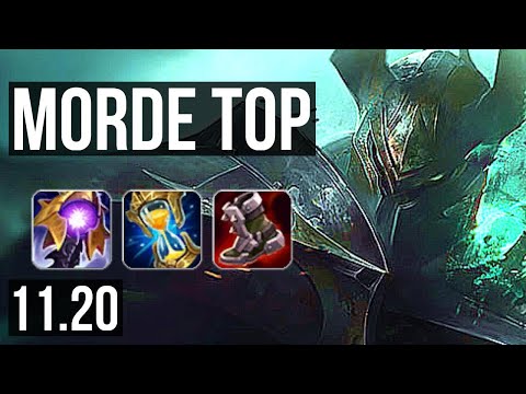 MORDEKAISER vs KLED (TOP) (DEFEAT) | 6 solo kills, Rank 11 Morde | TR Master | v11.20