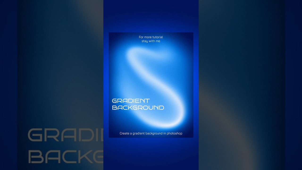 How to make a gradient background in Photoshop || #graphicdesigntutorial #adobephotoshoptutorial