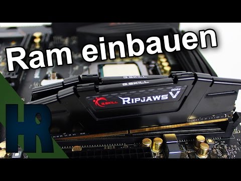 Installing and upgrading RAM (DDR3 & DDR4) - PC Building Tutorial (German) - Part #3