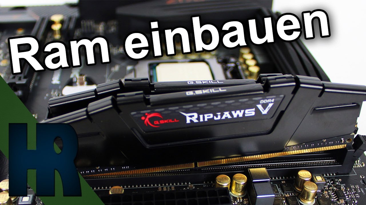Installing and upgrading RAM (DDR3 & DDR4) - PC Building Tutorial (German) - Part #3