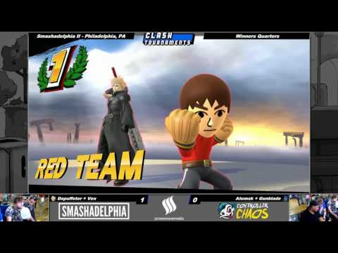 Smashadelphia 2 - Dapuffster + Vex vs Atomsk + Gunblade - SSB4 Winners - Smash Wii U
