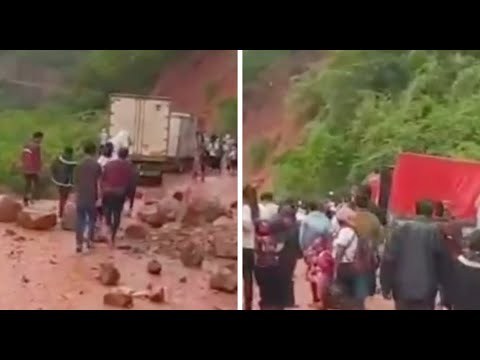 Derrumbes en las carreteras de Tarija