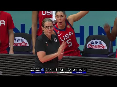 Behind-Back To Hesi & Finish By Chelsea Gray Has Bench Hype | Women's World Cup Semi, USA vs Canada