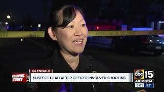 Suspect dead after officer-involved shooting in Glendale