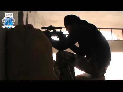 عملية قنص عناصر النظام على أسوار مطار دير الزور العسكري من قبل جبهة تحرير الفرات الإسلامية